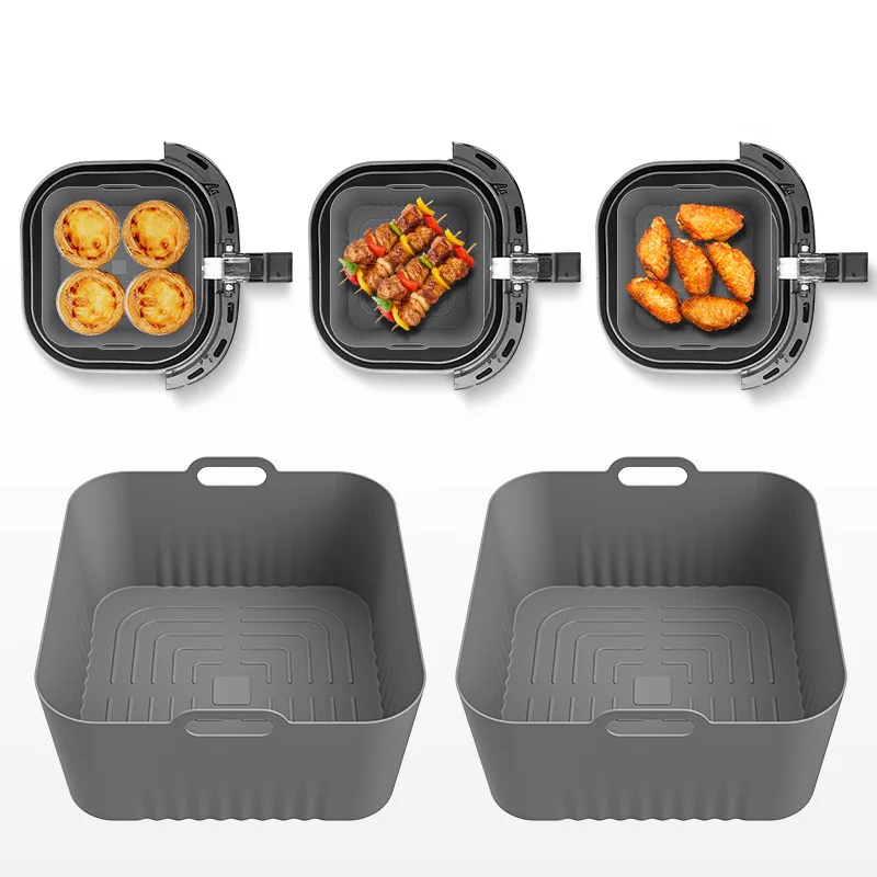 Air Fryer 5L Digital - แม่พิมพ์ซิลิโคนสำหรับหม้อทอดไร้น้ำมัน ขนาด 17 ซม. - ใช้ได้กับ