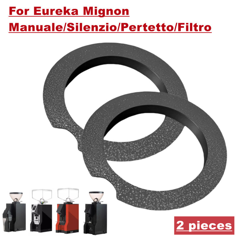 Coffee Grinder Burr - 2 ชิ้นแหวนป้องกันการอุดตันสำหรับยูเรก้า มิญญอง มานูเอเล/ซิเลนซิโอ/เพอร์เท็ตโต/ฟิลโตรเครื่องบดเมล็ดกาแฟเบอร์ร์ ยูเรก้า มิญญองอุปกรณ์เสริม