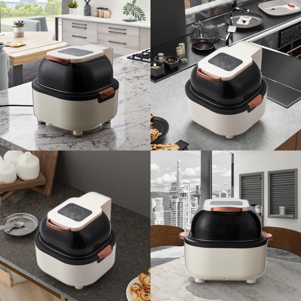 Air Fryer 5L Digital - หม้อทอดไร้น้ำมัน OUSHENG 5 ลิตร แบบดิจิตอล พร้อมตะกร้าเคลือบกันติดรุ่นอัพเกรด