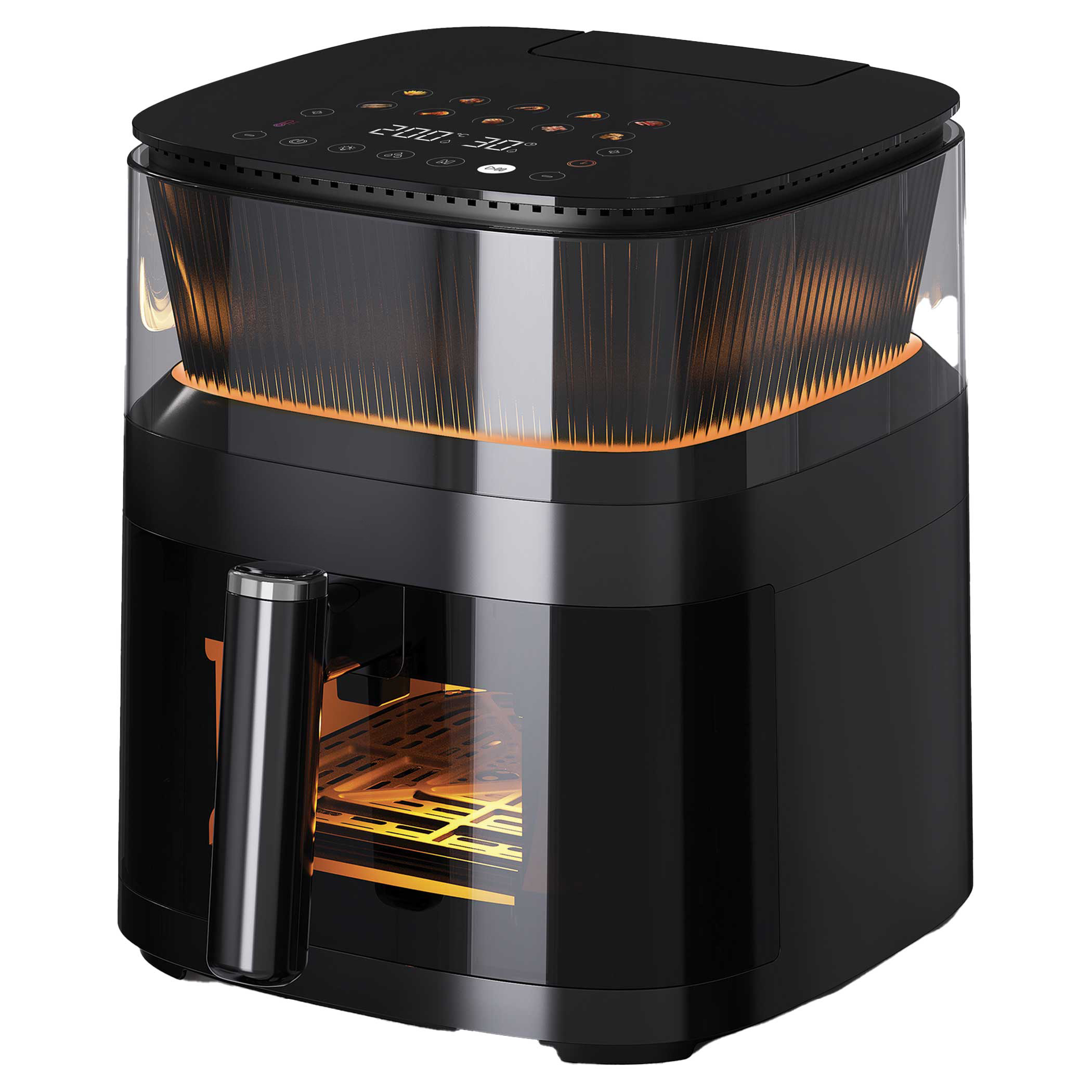 Air Fryer 5L Digital - หม้อทอดไร้น้ำมัน ความจุ 4.1-5 ลิตร ควบคุมแบบดิจิตอล วัสดุสแตนเลส