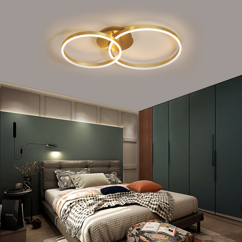 Kitchen Appliances Drawing - โคมไฟระย้าเพดาน LED ทรงวงแหวน สไตล์นอร์ดิก ปี 2026