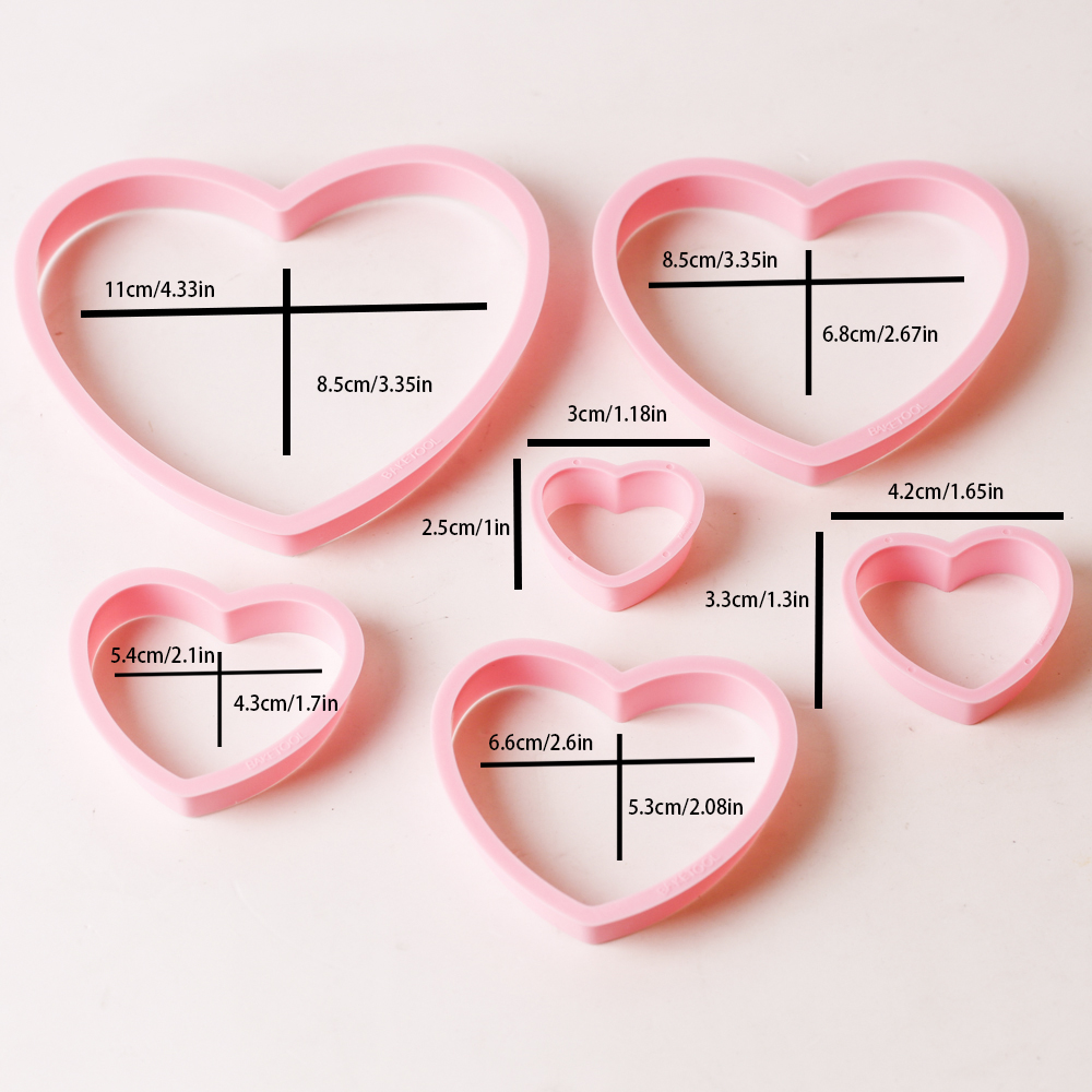 1 ชุด/3 ชุดหัวใจสีชมพู Star ดอ - Kitchen Appliances Baking บทวิจารณ์และราคา