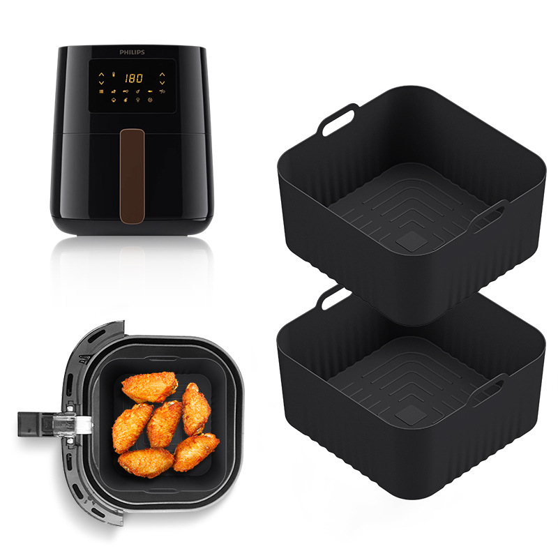 17 ซม.ซิลิโคน Air Fryer แม่พิม - Air Fryer 5L Digital บทวิจารณ์และราคา