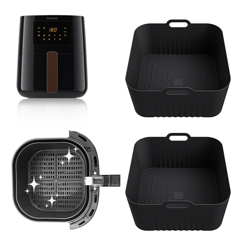 17 ซม.ซิลิโคน Air Fryer แม่พิม - Air Fryer 5L Digital บทวิจารณ์และราคา