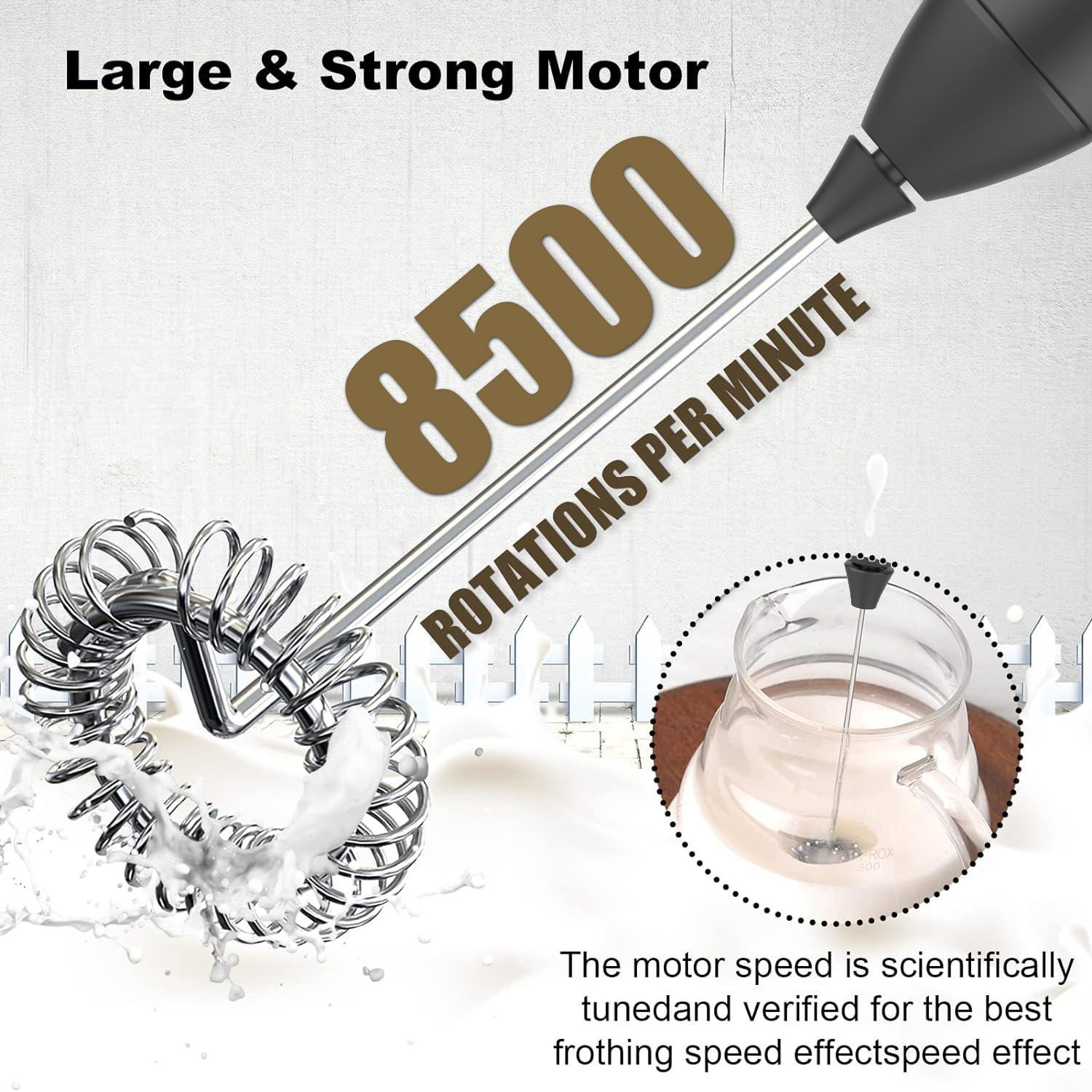 เครื่องตีฟองนมแบบชาร์จไฟได้ เค - Milk Frother Automatic บทวิจารณ์และราคา