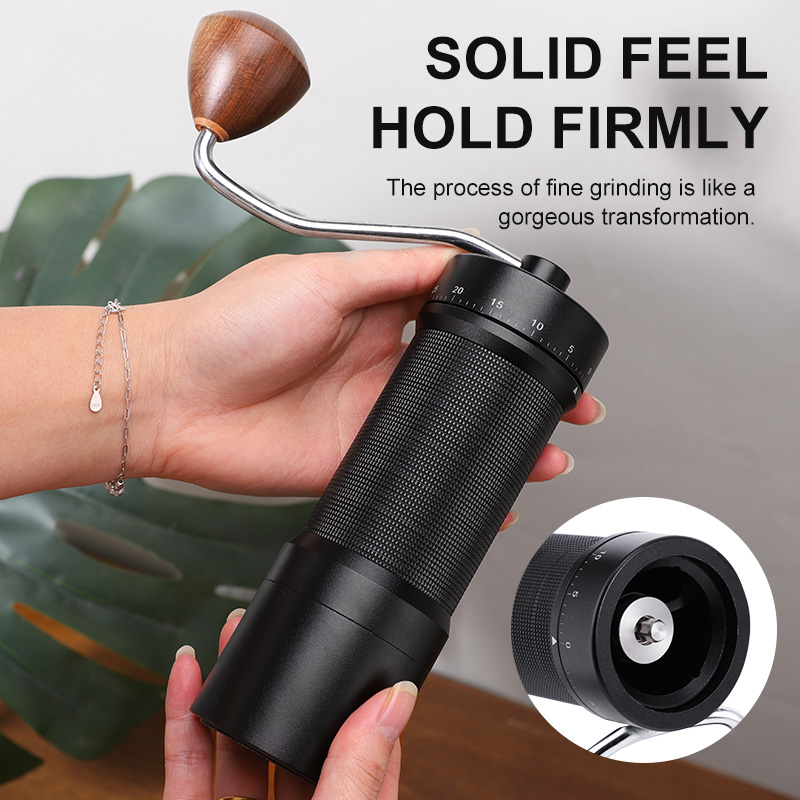 เครื่องบดกาแฟแบบมือหมุนแม่เหล็ - Coffee Grinder Burr บทวิจารณ์และราคา