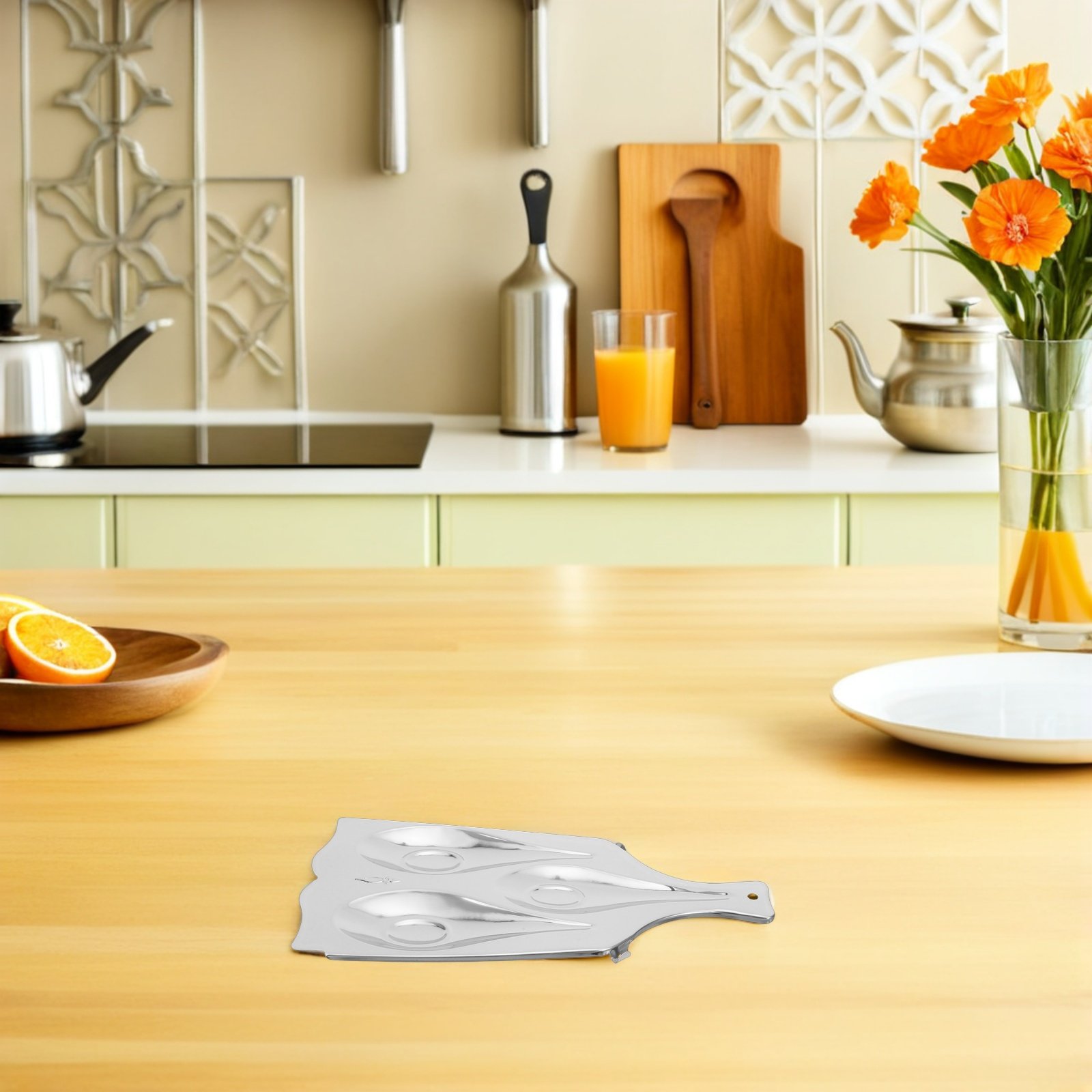 ที่วางช้อนสแตนเลสแบบสามช่องสำห - Kitchen Appliances Rack บทวิจารณ์และราคา