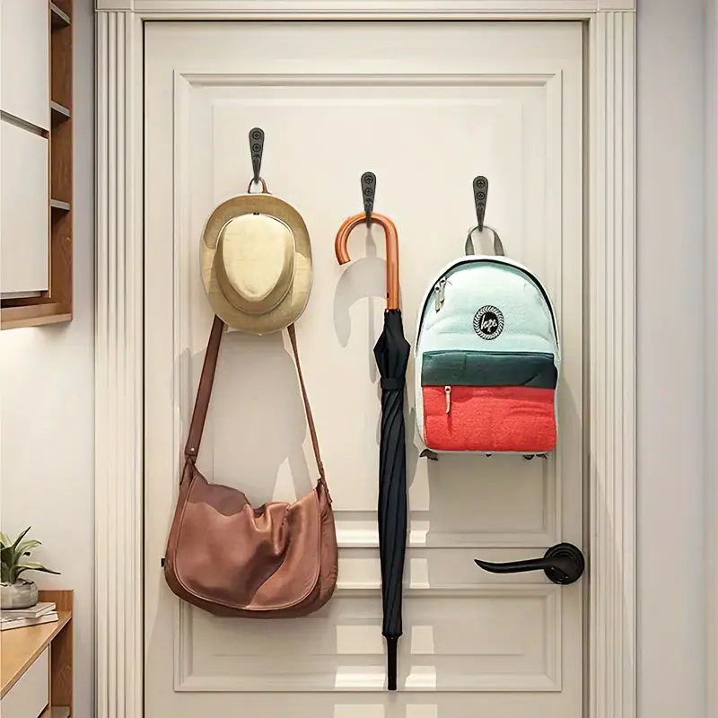 ตะขอโลหะสีดำพร้อมสกรู ตะขอแขวน - Kitchen Appliances Rack บทวิจารณ์และราคา