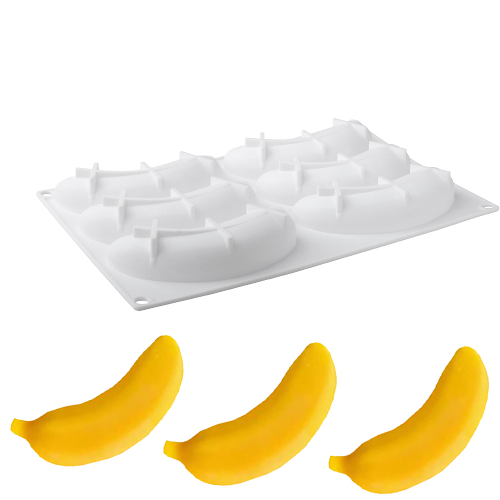 6 หรือ 12 เซลล์กล้วยซิลิโคนแม่ - Kitchen Appliances Baking บทวิจารณ์และราคา