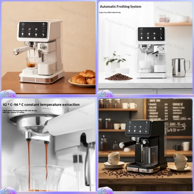 เครื่องทำกาแฟเอสเพรสโซ 20 บาร์ - Milk Frother Automatic บทวิจารณ์และราคา