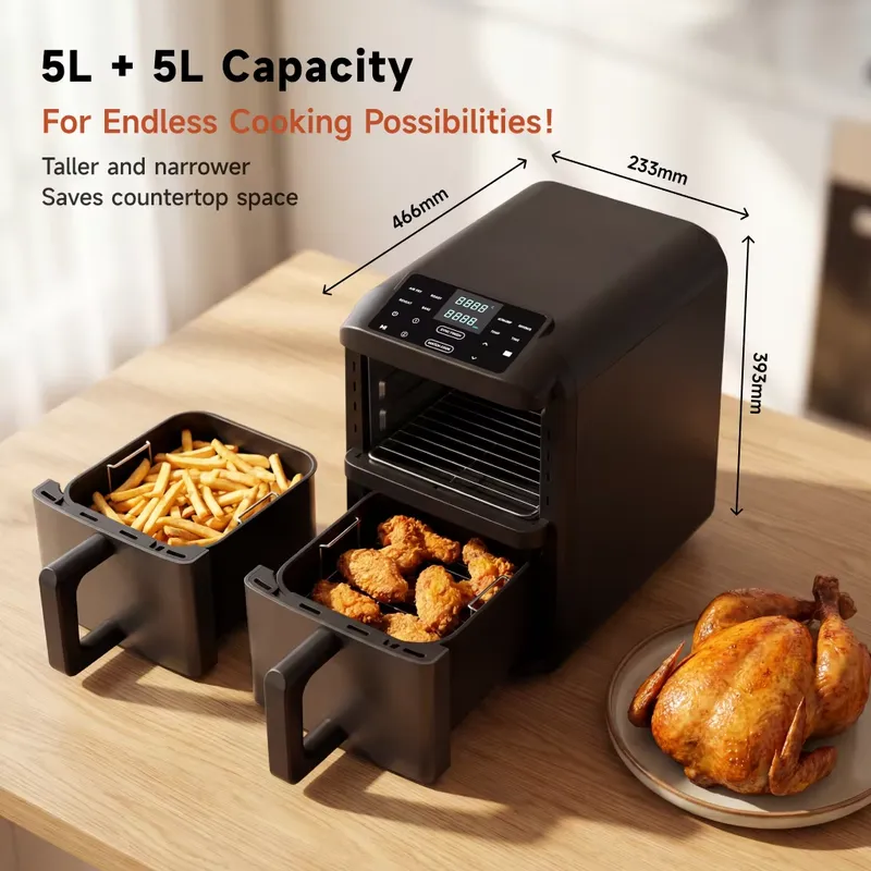 สำหรับหม้อทอดไร้น้ำมันไฟฟ้าสแต - Air Fryer 5L Digital บทวิจารณ์และราคา