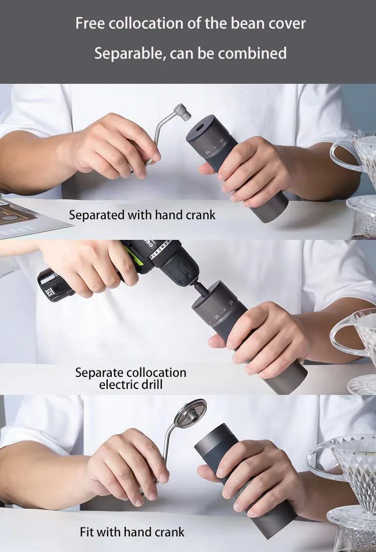 เครื่องบดกาแฟมือหมุน Kingrinde - Coffee Grinder Burr บทวิจารณ์และราคา