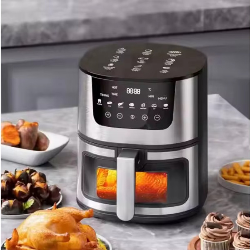 หม้อทอดไร้น้ำมันไฟฟ้าขนาด 5 ลิ - Air Fryer 5L Digital บทวิจารณ์และราคา
