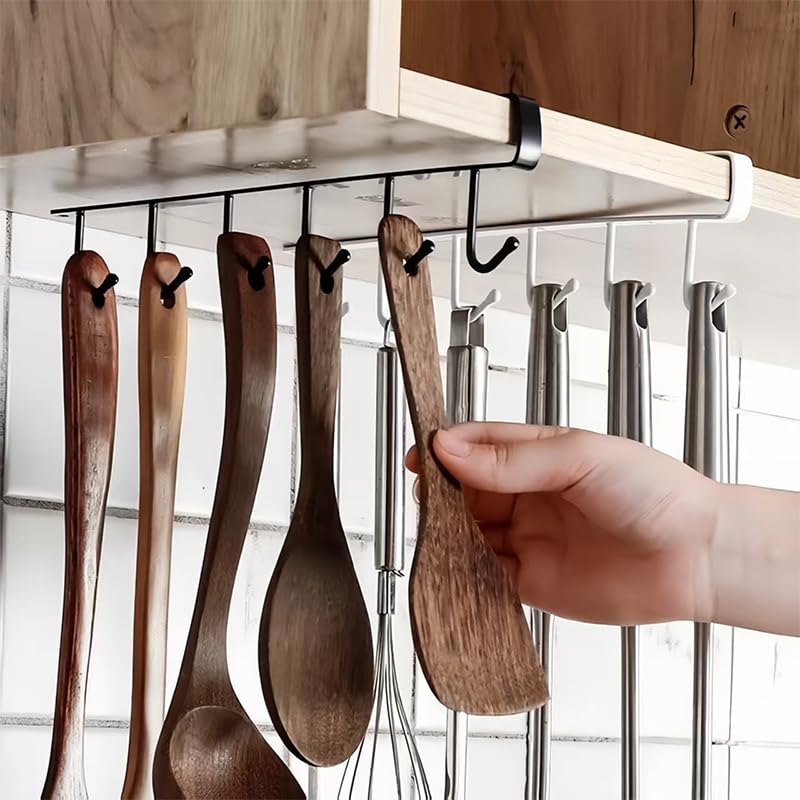 ชั้นวางของในครัวแบบแขวน 6 ตะขอ - Kitchen Appliances Rack บทวิจารณ์และราคา