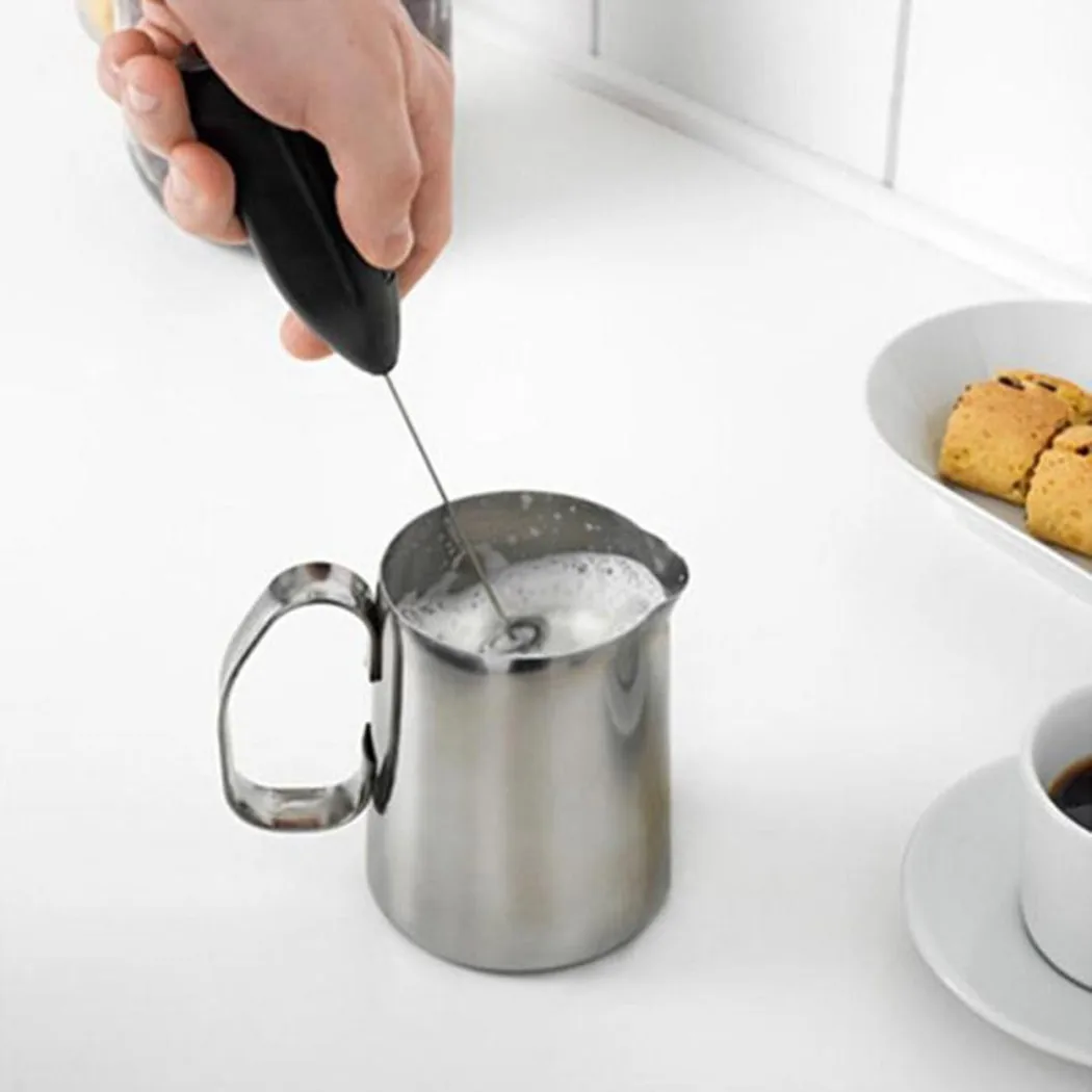 ครัวเรือนมินิสแตนเลสสตีลมือถือ - Milk Frother Automatic บทวิจารณ์และราคา