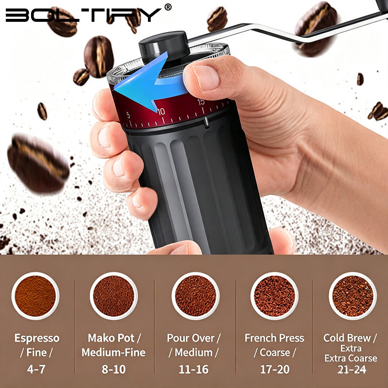 เครื่องบดกาแฟมือหมุน BOLTIFY H - Coffee Grinder Burr บทวิจารณ์และราคา