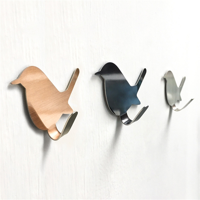 2 ชิ้น Self ตะขอกาวรูปแบบนกผู้ - Kitchen Appliances Rack บทวิจารณ์และราคา